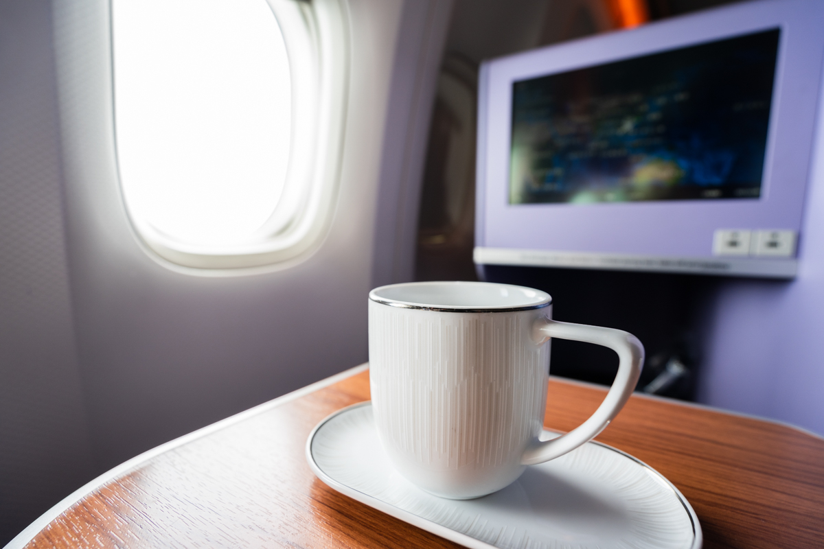 タイ国際航空のコーヒー