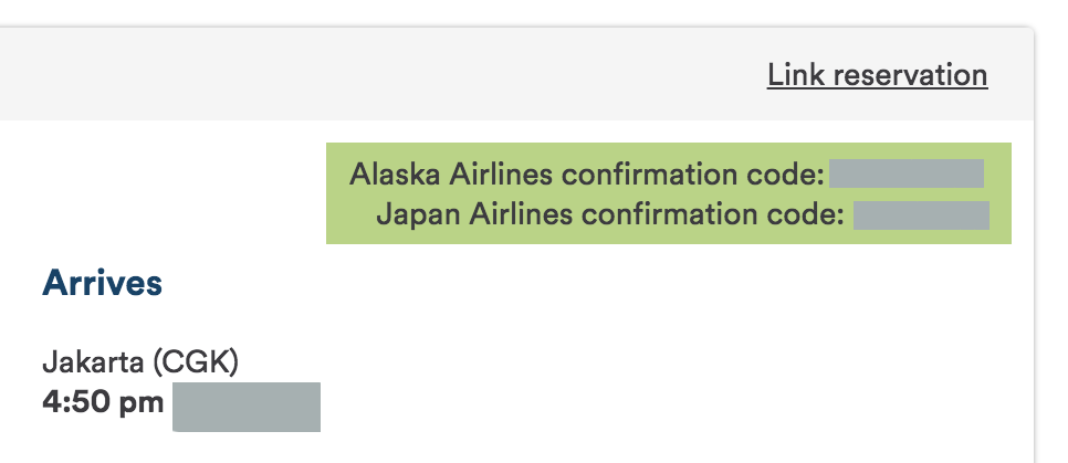 アラスカ航空予約番号