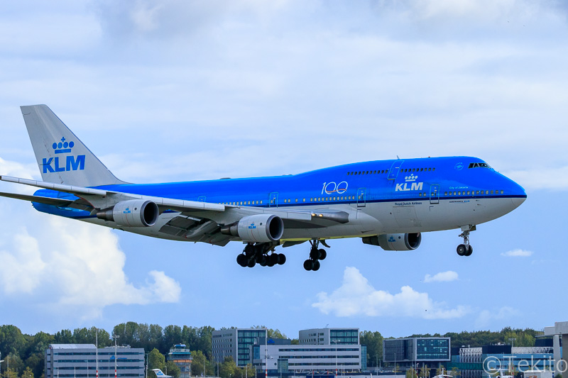 KLMオランダ航空 Boeing 747-400 PH-BFI