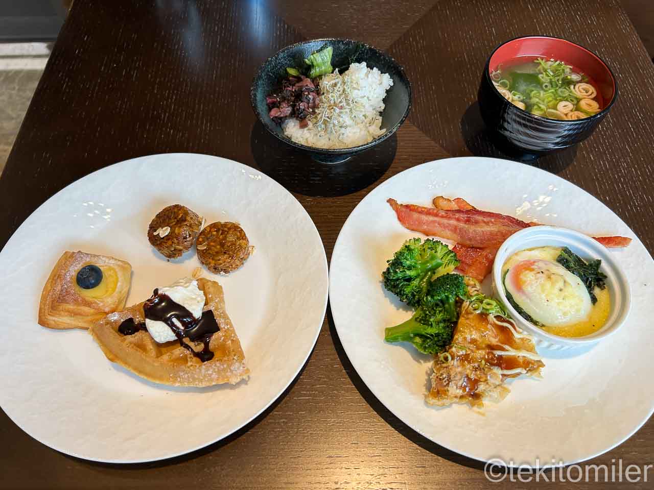 ヒルトン広島エグゼクティブラウンジの朝食