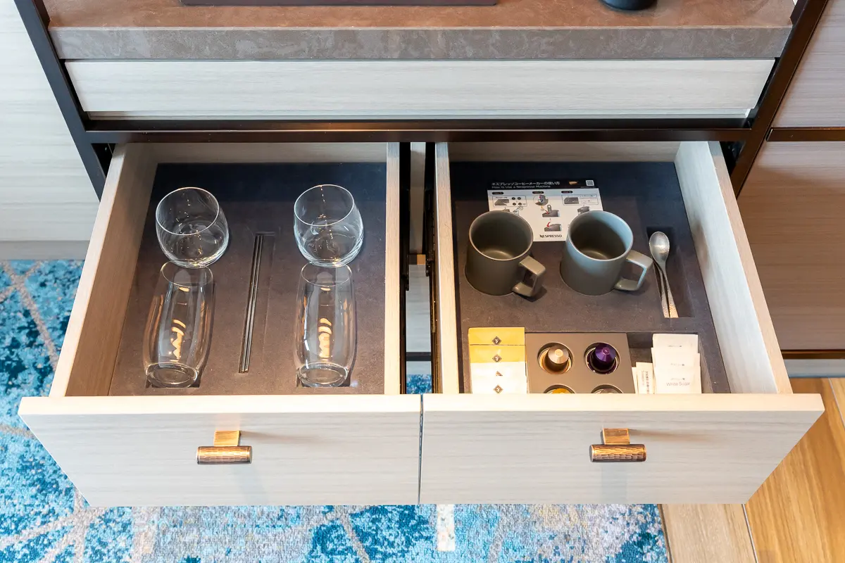 エグゼクティブルームのミニバー