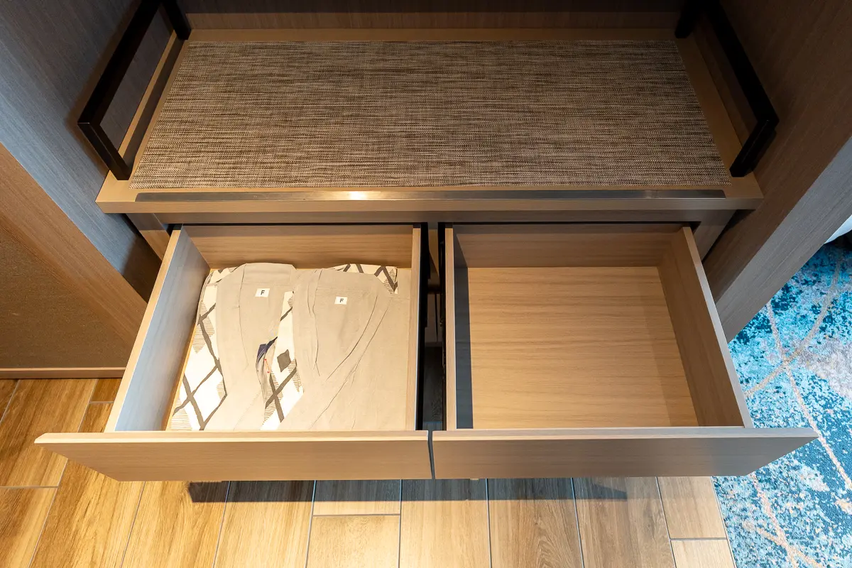 エグゼクティブルームの収納