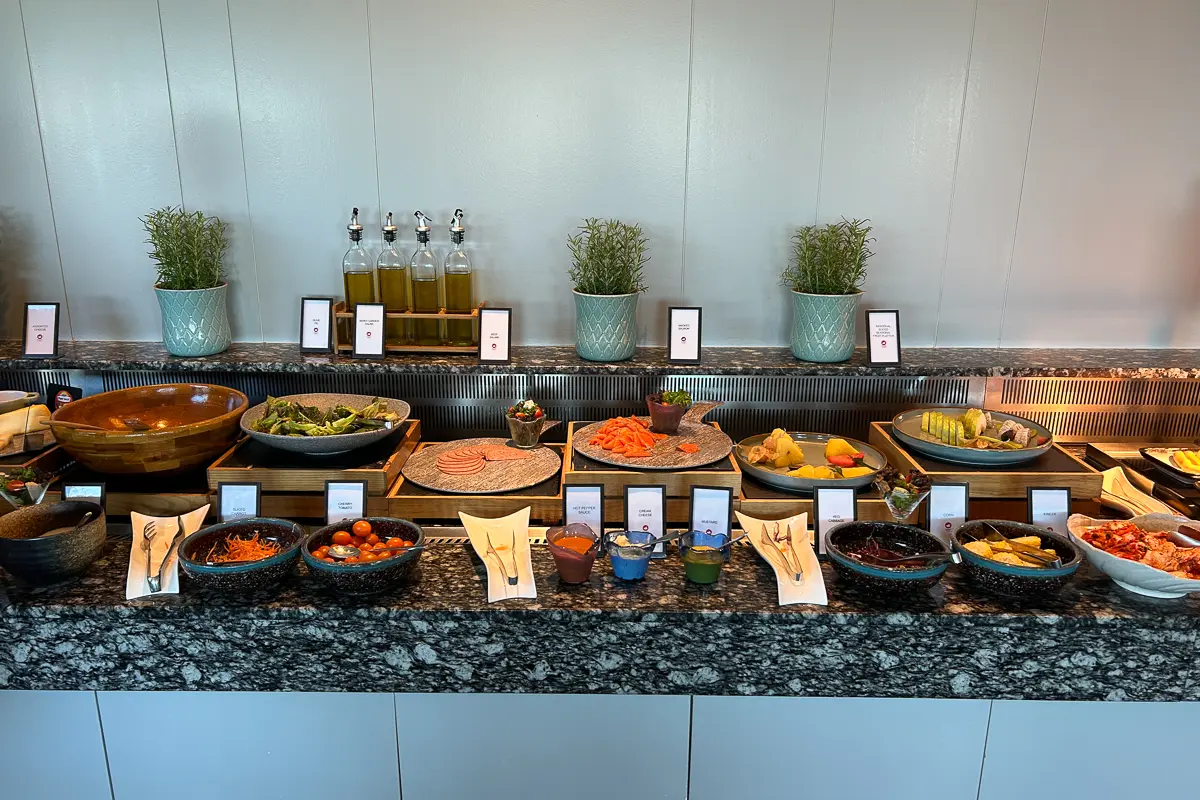 エグゼクティブラウンジの朝食ビュッフェ