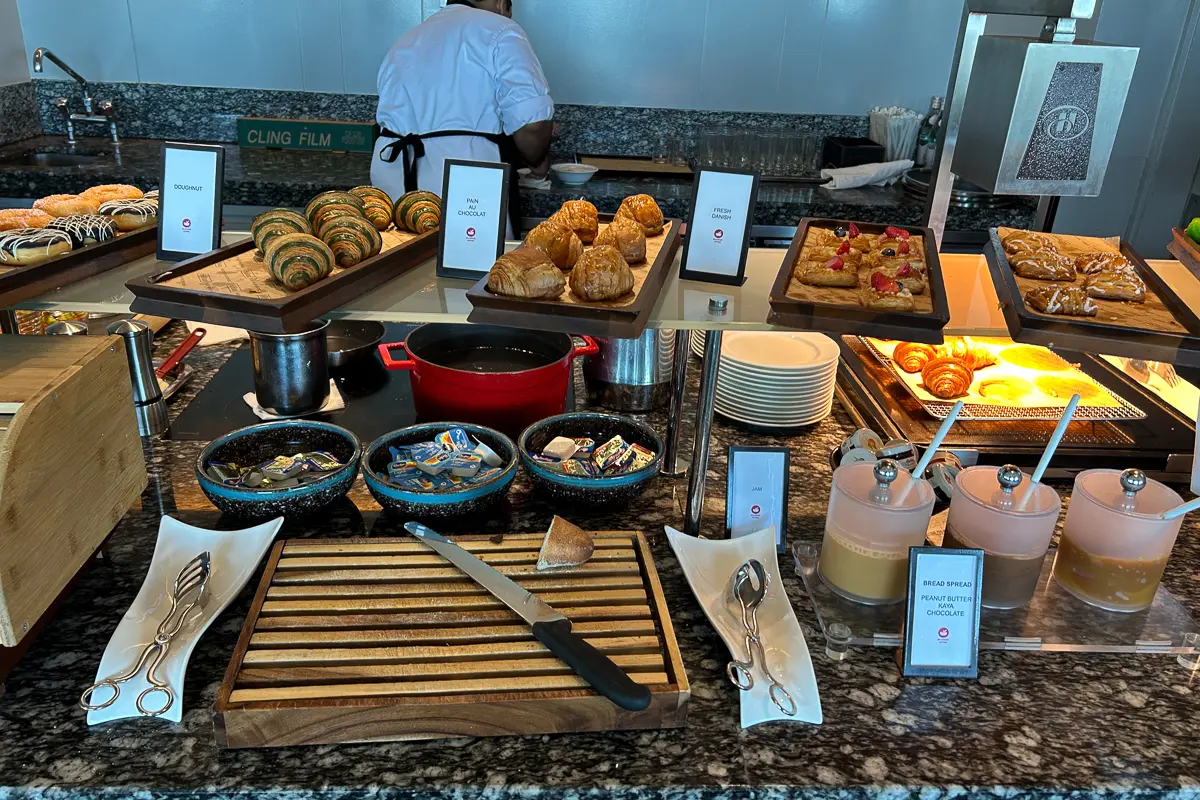 エグゼクティブラウンジの朝食ビュッフェ