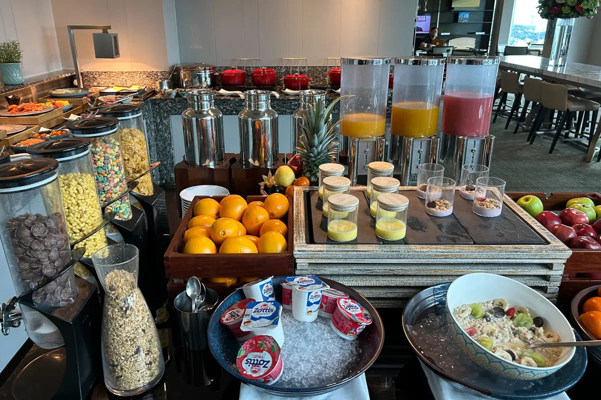 エグゼクティブラウンジの朝食ビュッフェ