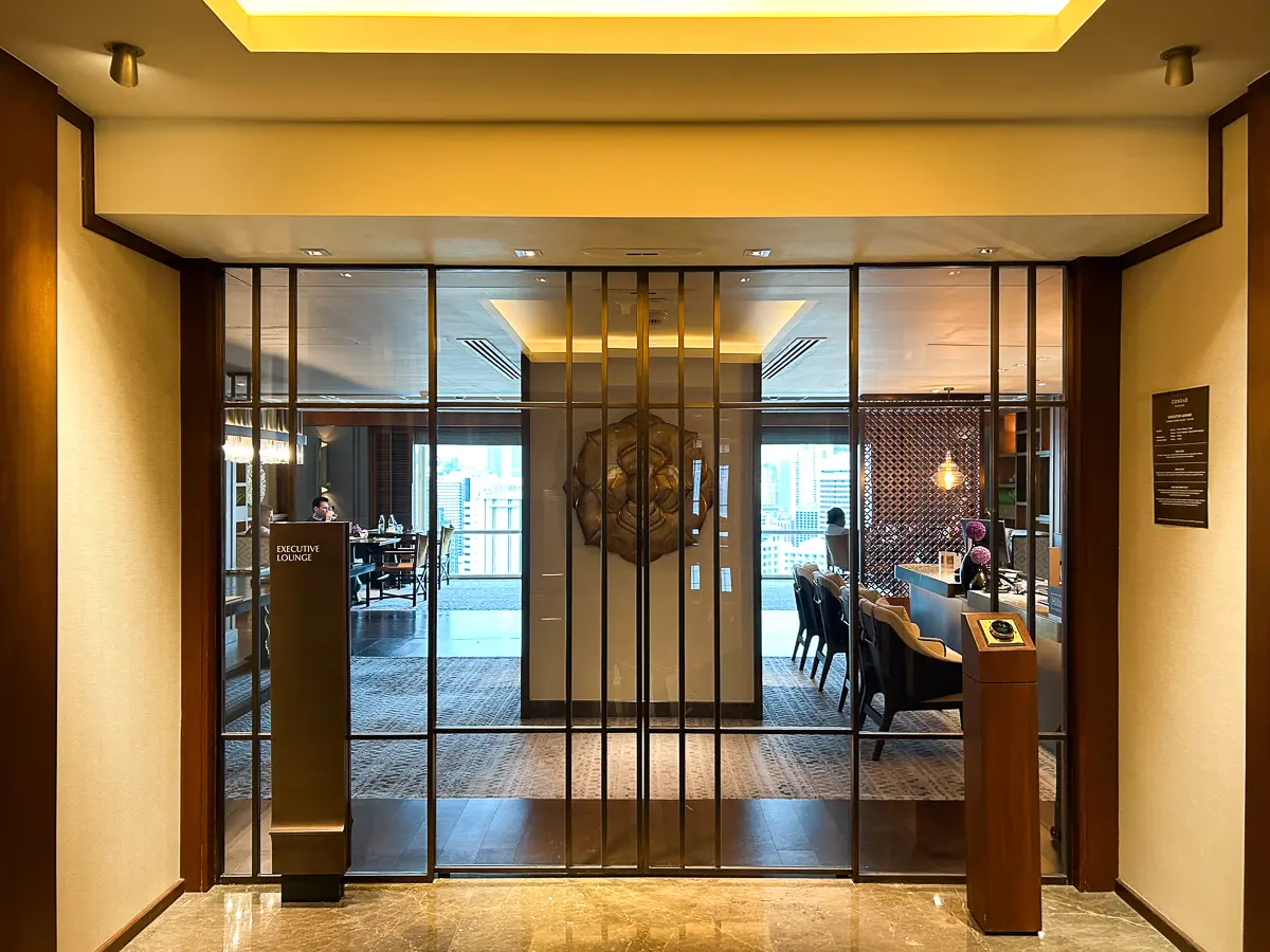 エグゼクティブラウンジのエントランス