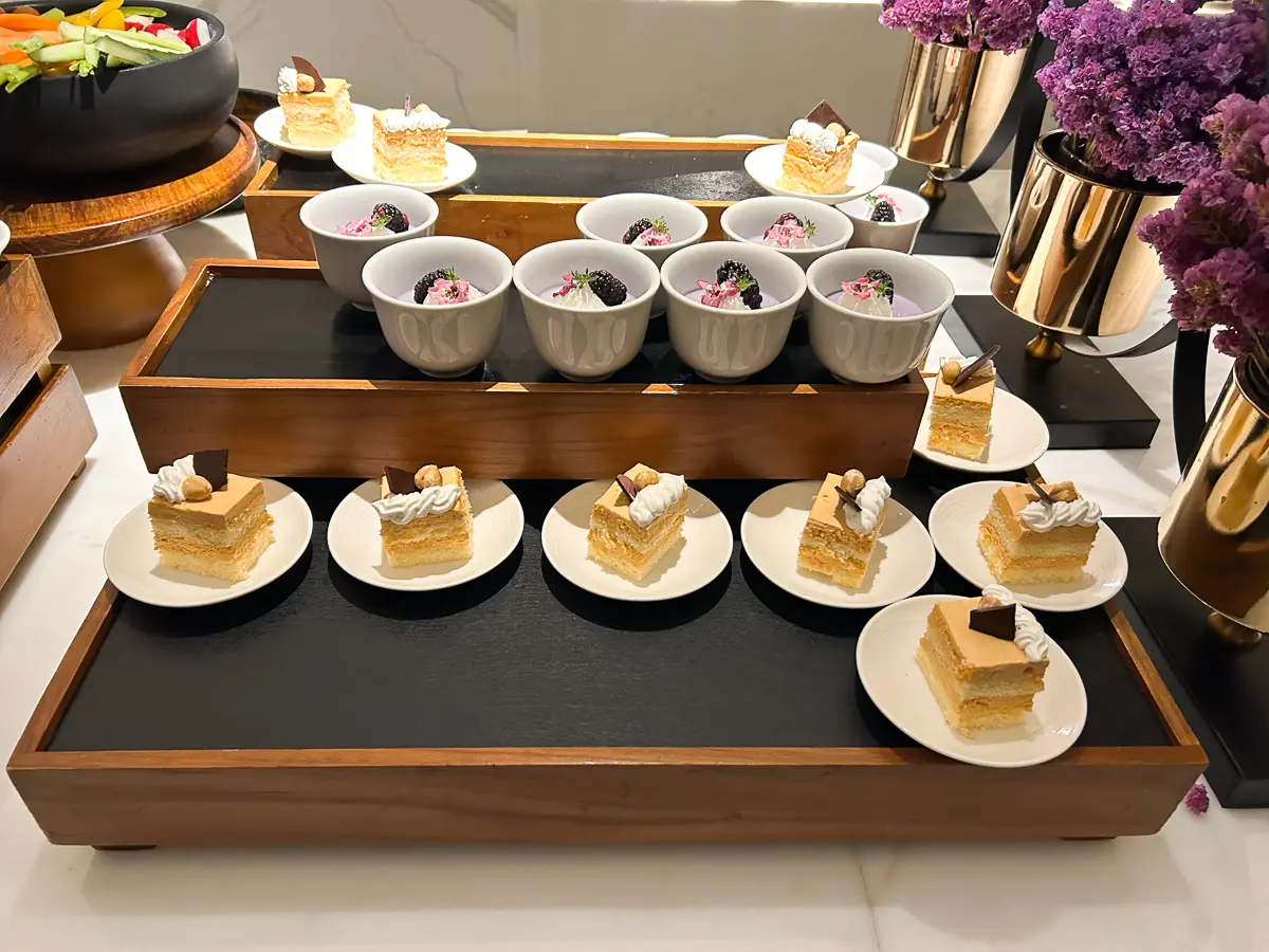 イブニングカクテルのスイーツ