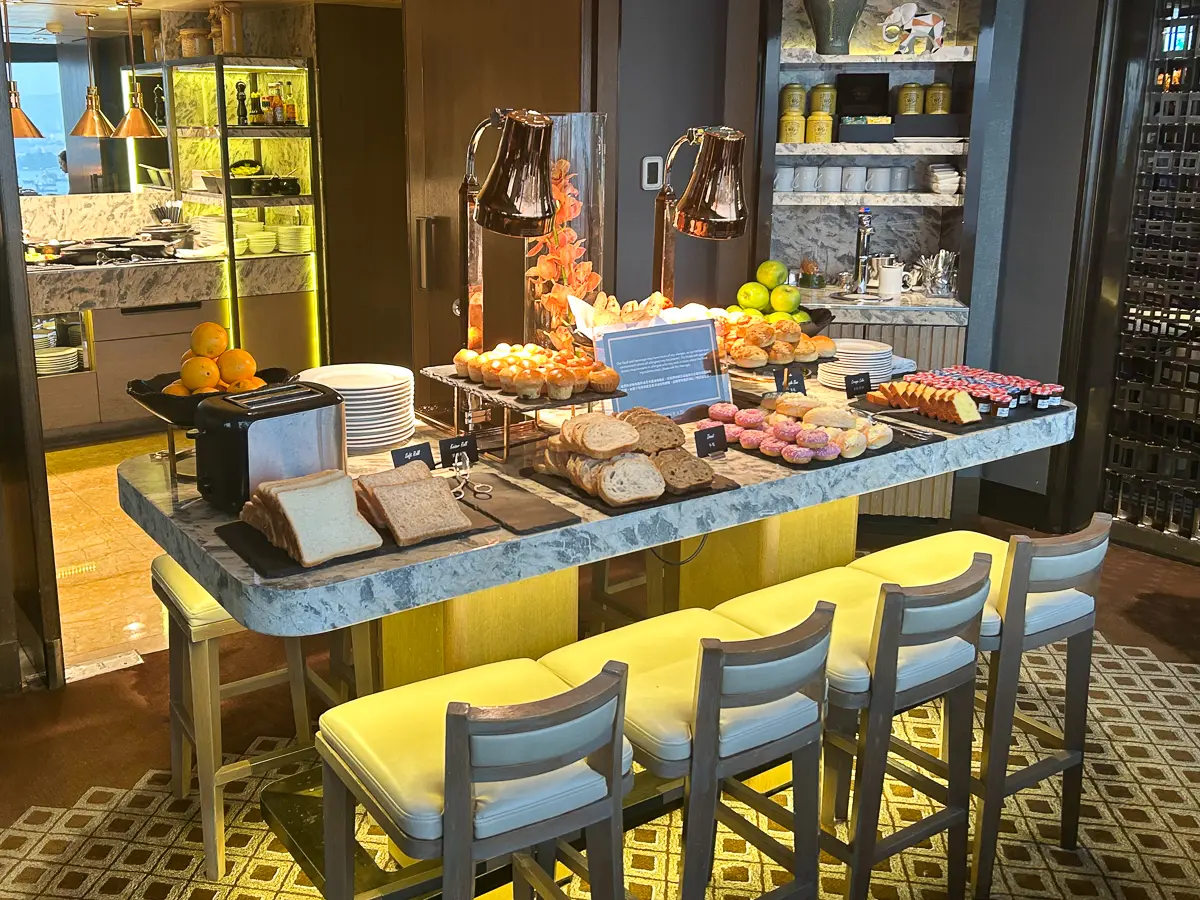 エグゼクティブラウンジの朝食ビュッフェ