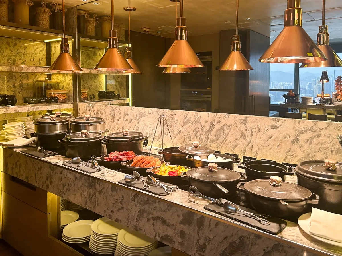 エグゼクティブラウンジの朝食ビュッフェ