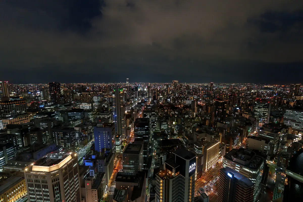 客室から見た夜景