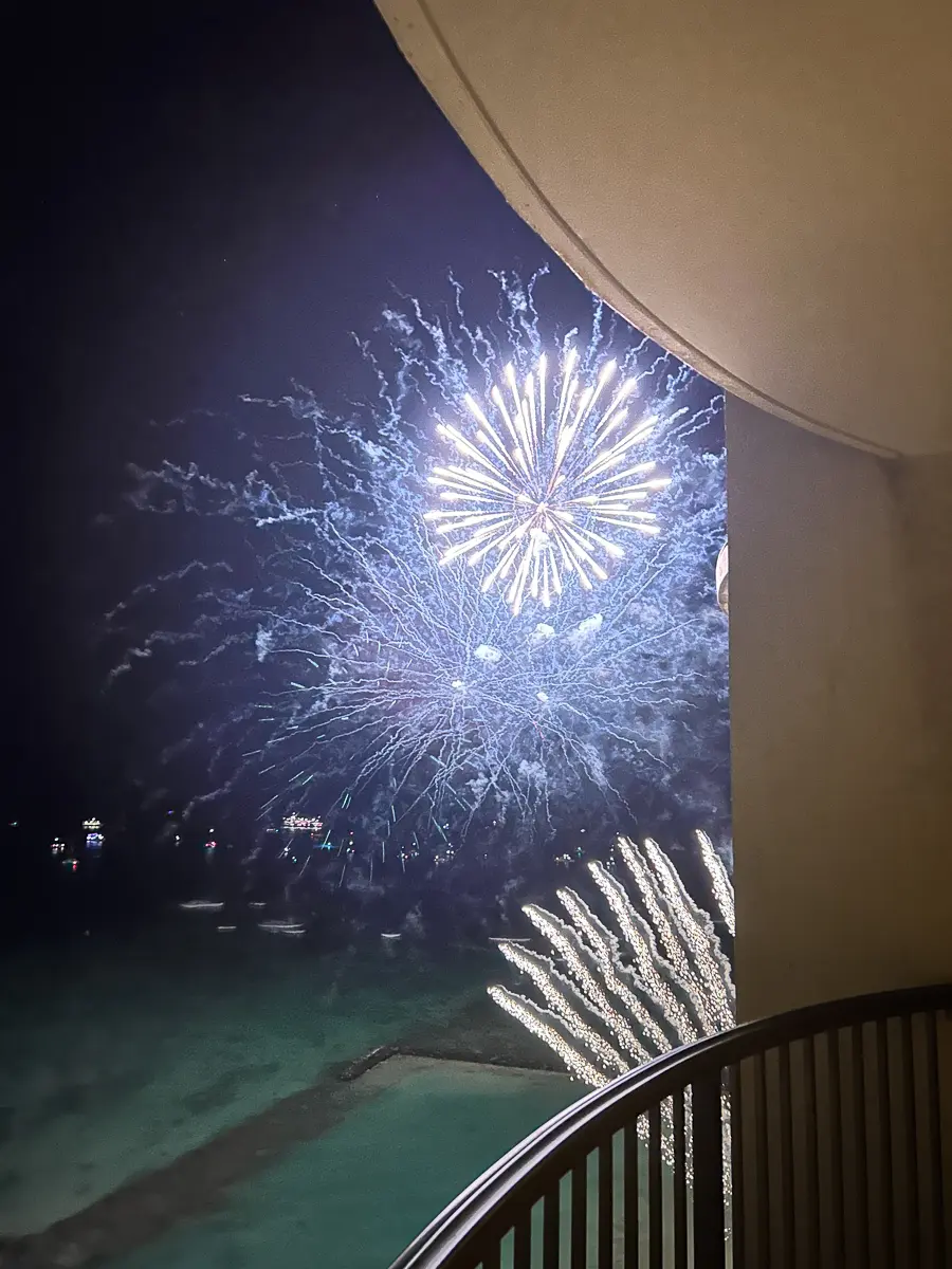 レインボータワーから見た花火