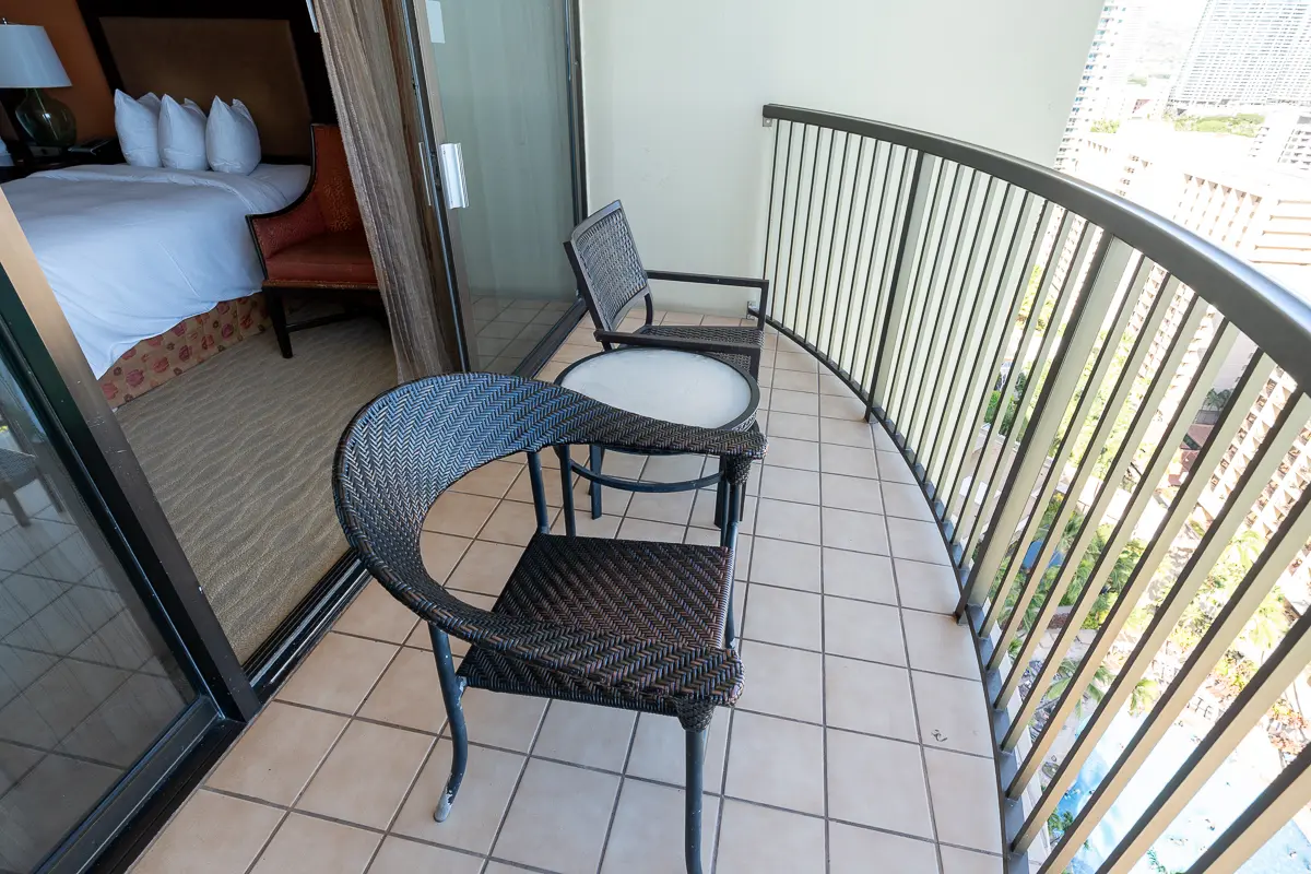 レインボータワーのバルコニー